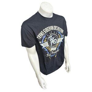 Anvil Men's Trans-Siberian Orchestra Graphic Black Short Sleeve Shirt Size Large